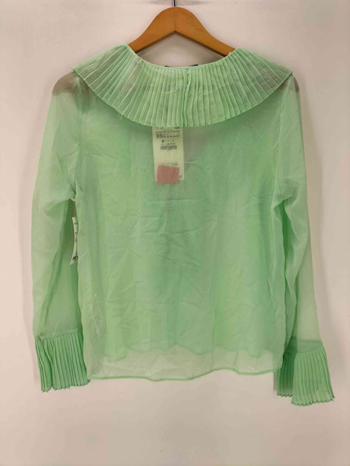 ザラ ZARA NWT COMBINATION RUFFLED BLOUSE コンビネーションn フリル ブラウス レディース import:XS